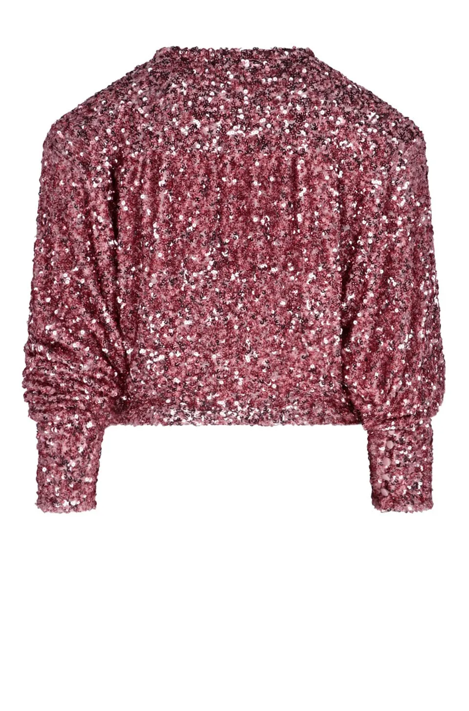 ROTATE Sequin Embellished Cropped Top