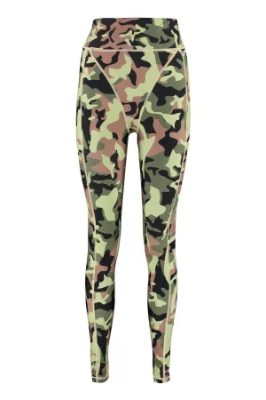 ROTATE Sunday Camouflage Printed Stretched Leggings