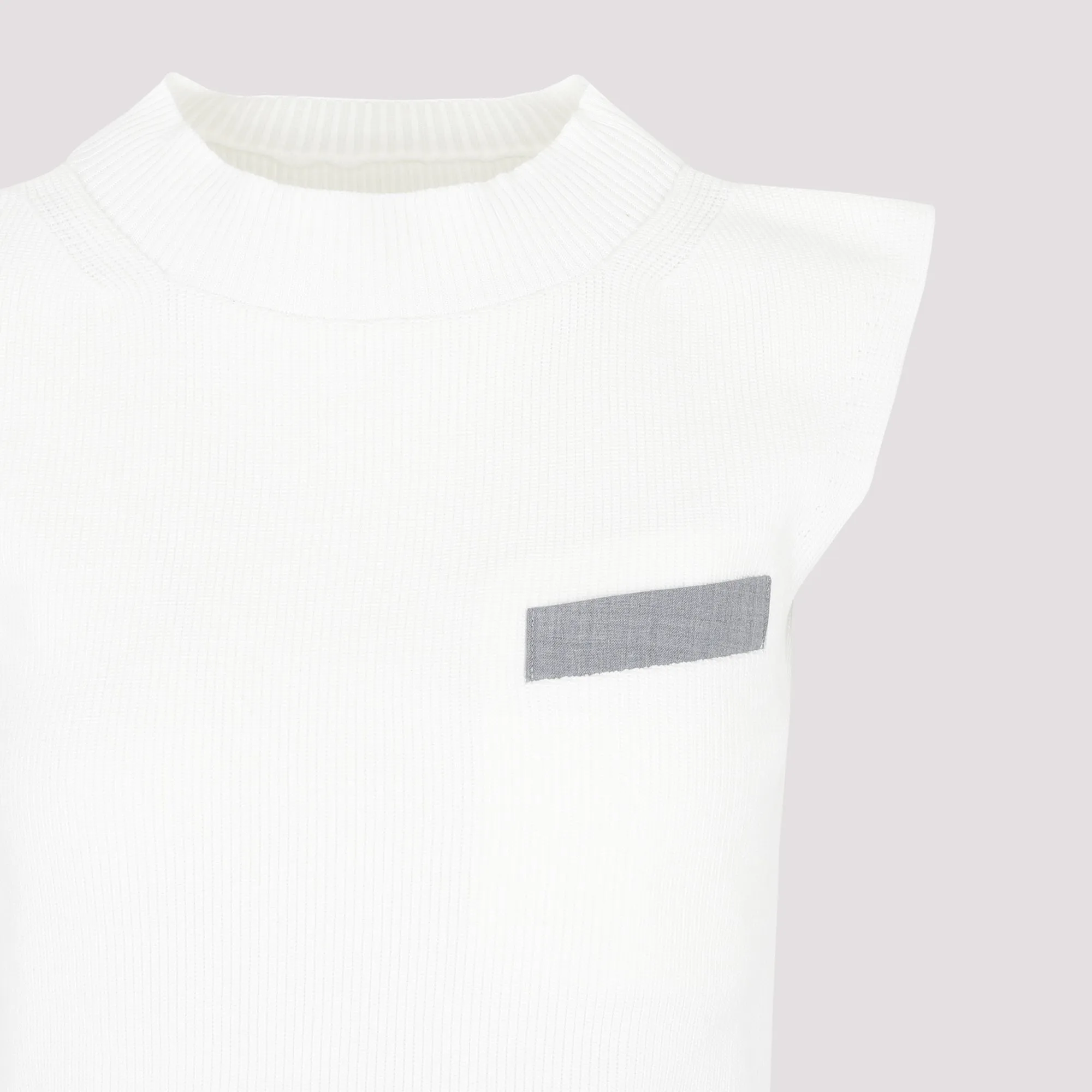 Sacai Cut-Out Knitted Dress
