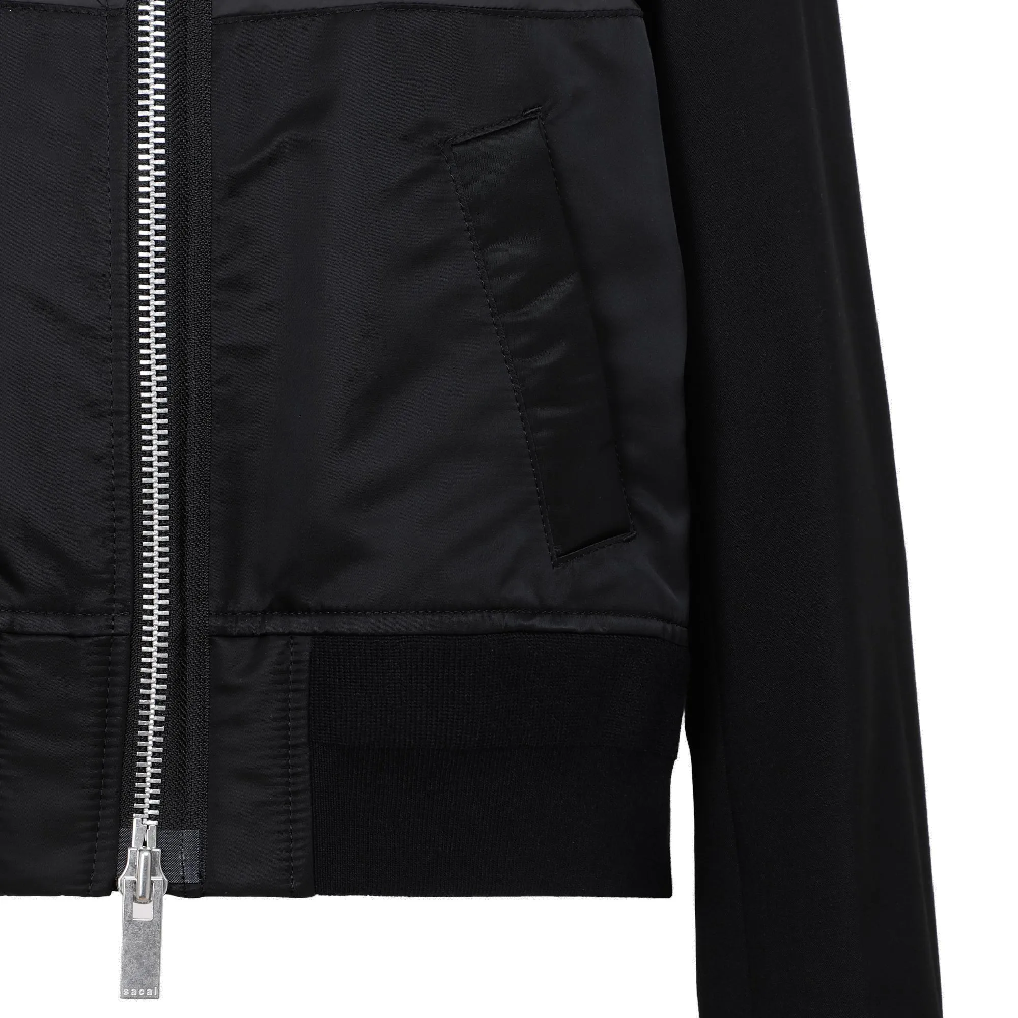 Sacai Zip-Up Long-Sleeved Jacket