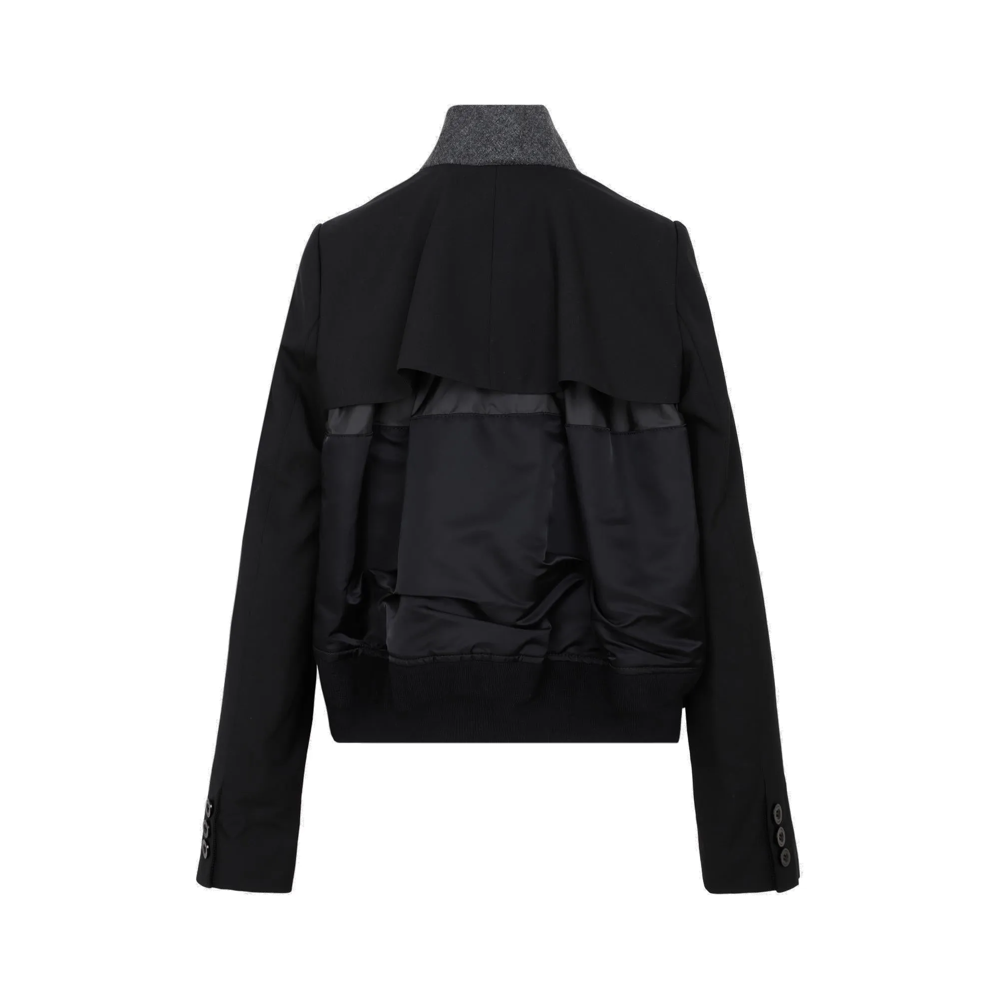 Sacai Zip-Up Long-Sleeved Jacket