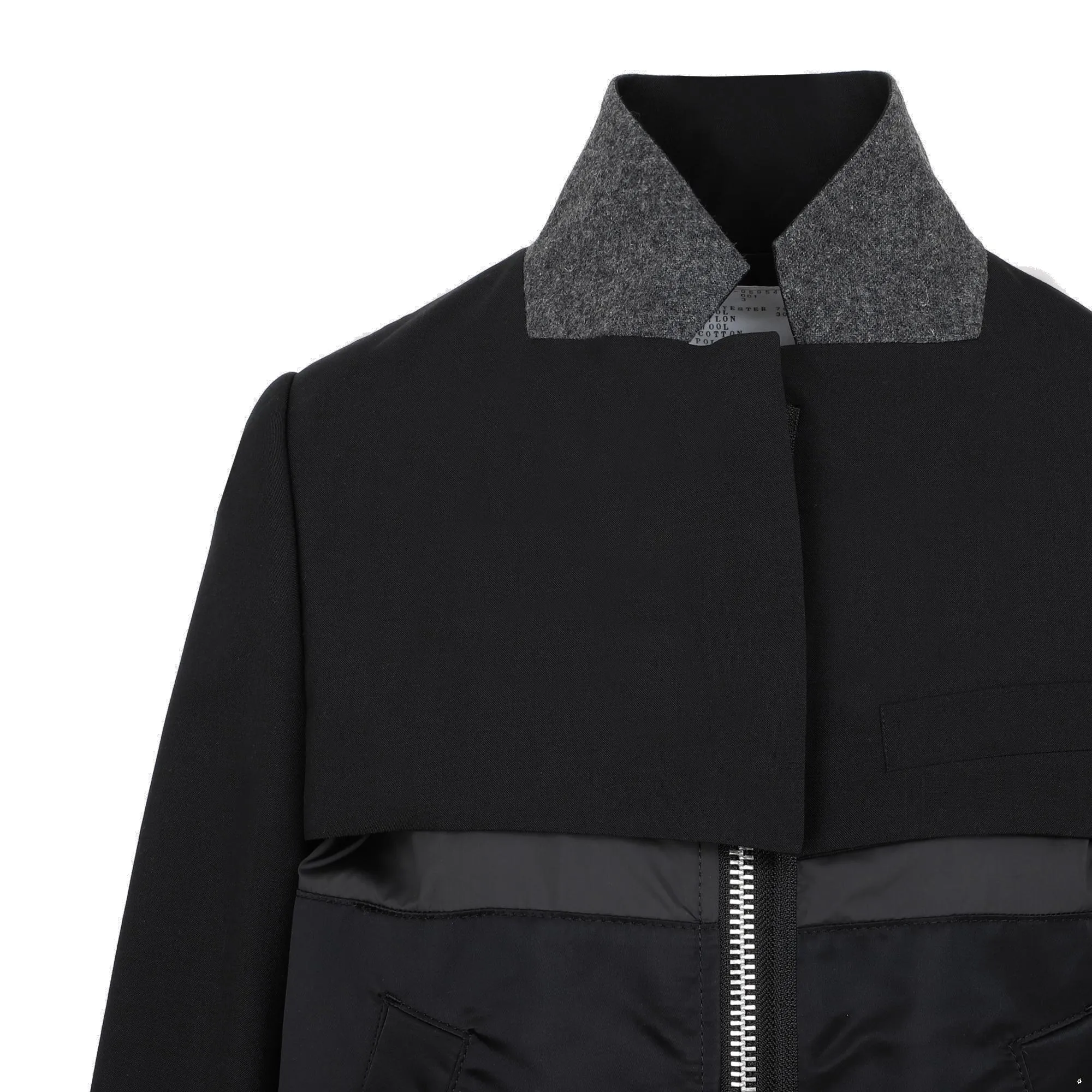 Sacai Zip-Up Long-Sleeved Jacket