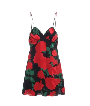 Saint Laurent Floral Printed Sleeveless Dress