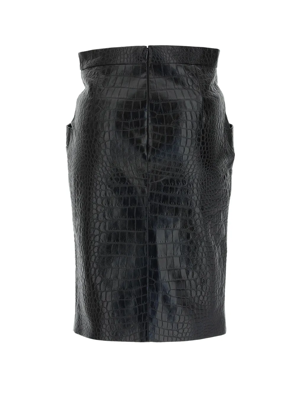Saint Laurent High Waist Mini Pencil Skirt