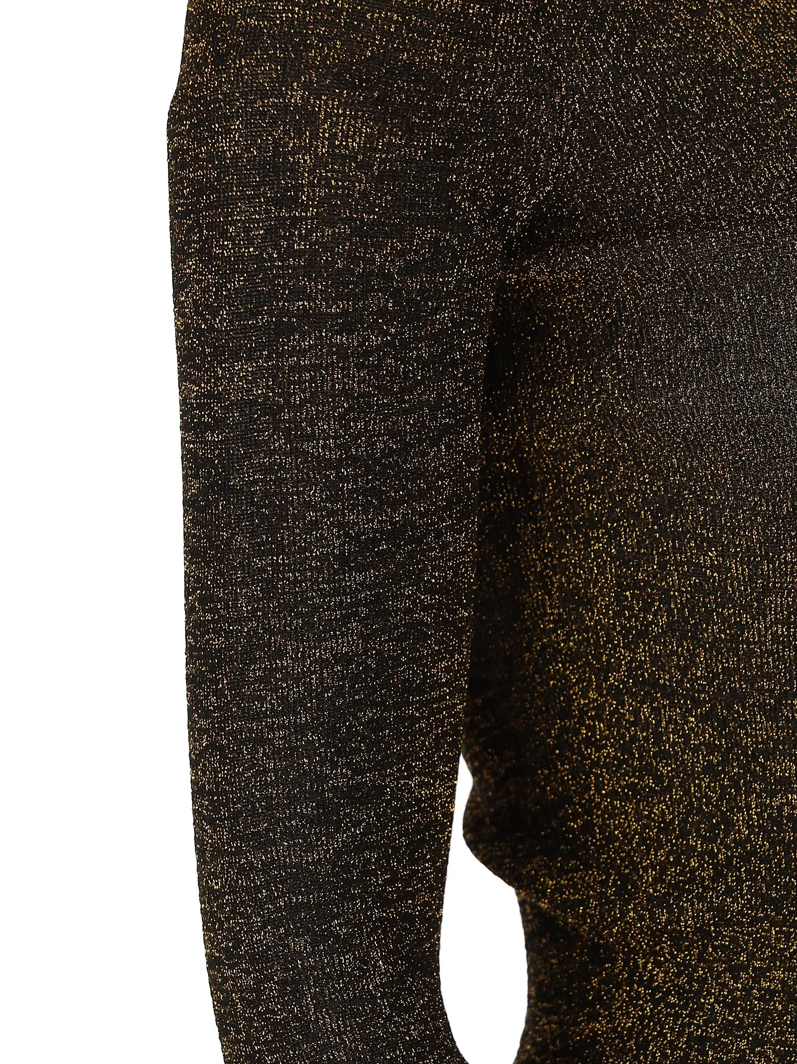 Saint Laurent Metallic Turtleneck Knitted Top