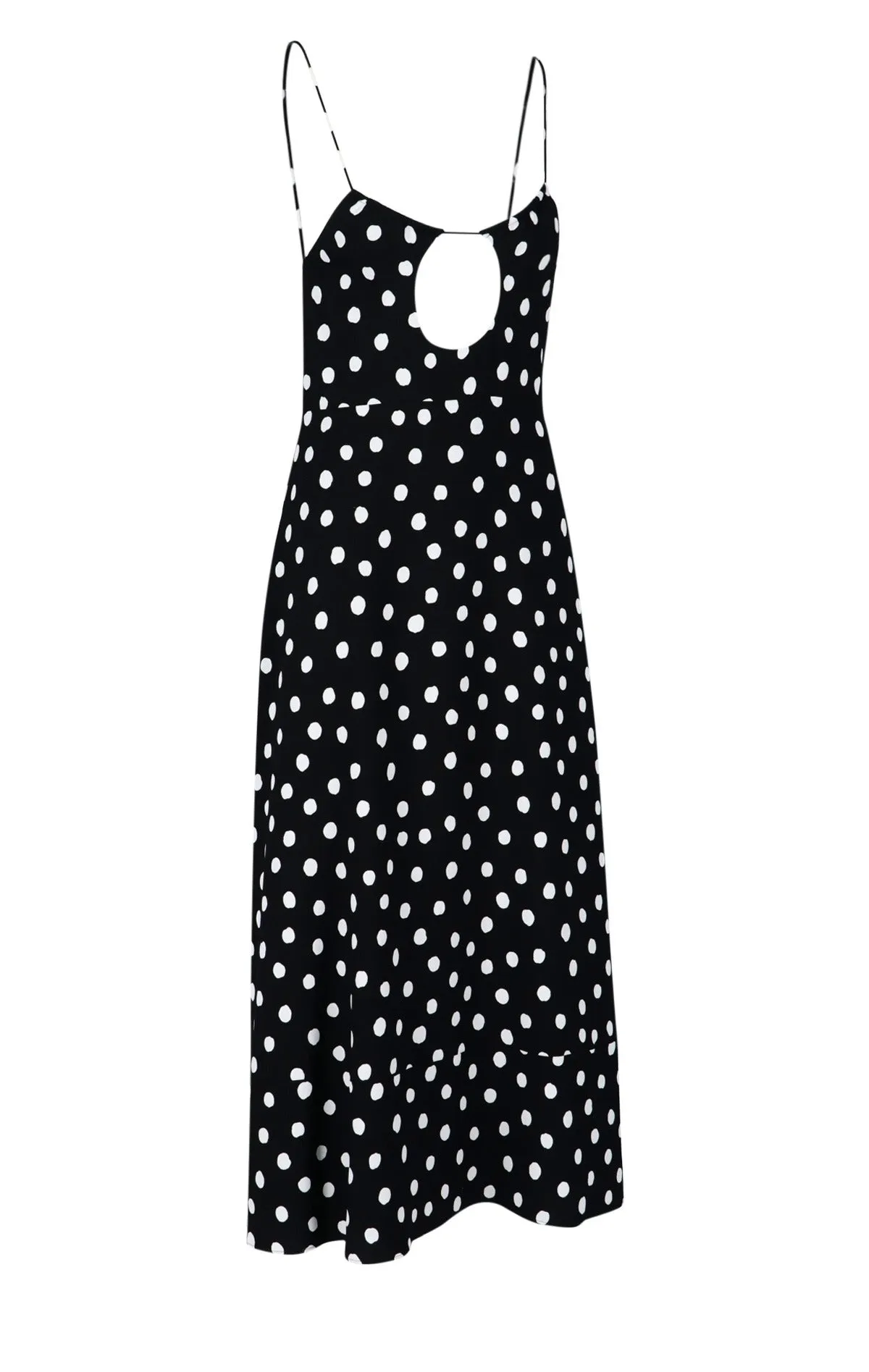 Saint Laurent Polka Dot Printed Slip Dress