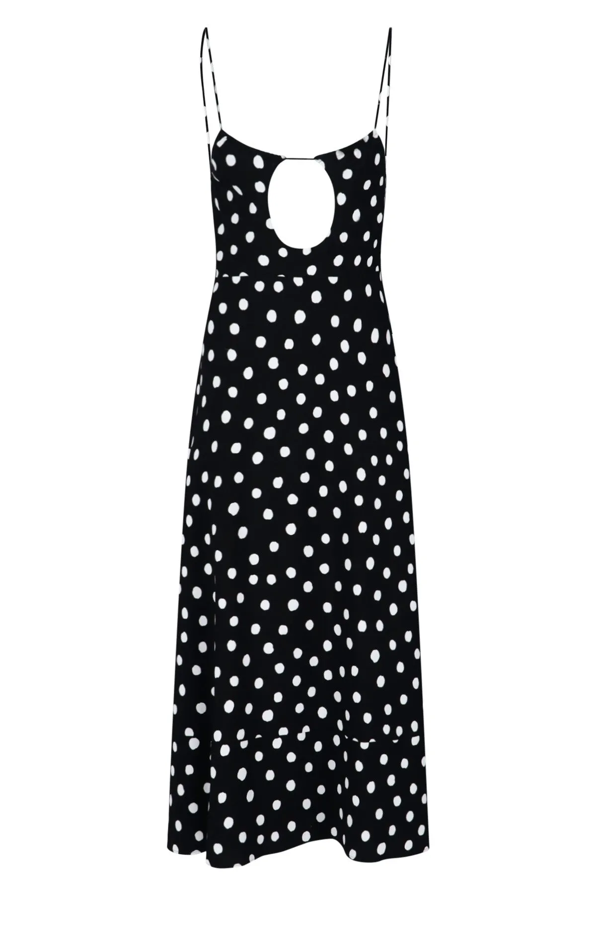 Saint Laurent Polka Dot Printed Slip Dress