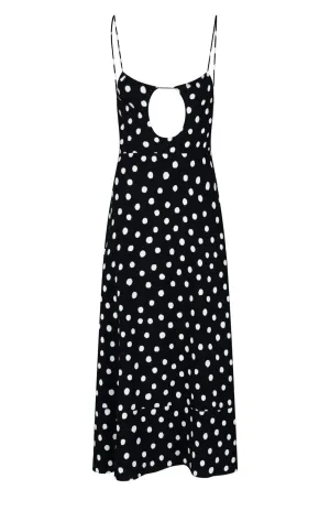 Saint Laurent Polka Dot Printed Slip Dress