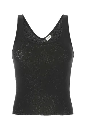 Saint Laurent Sleeveless Knitted Top