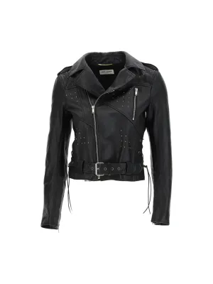 Saint Laurent Zip Detailed Long-Sleeved Jacket
