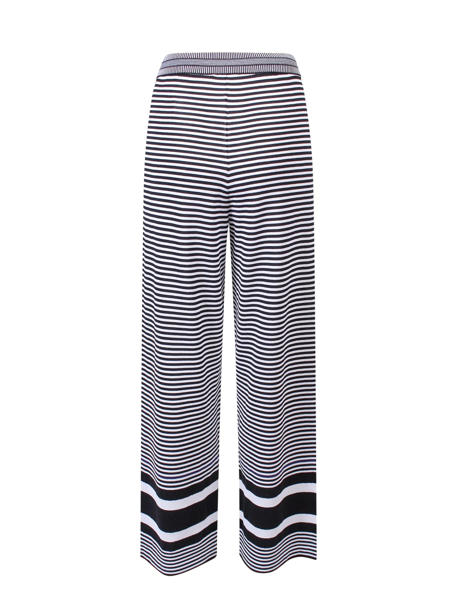 Salvatore Ferragamo Striped Wide-Leg Pants