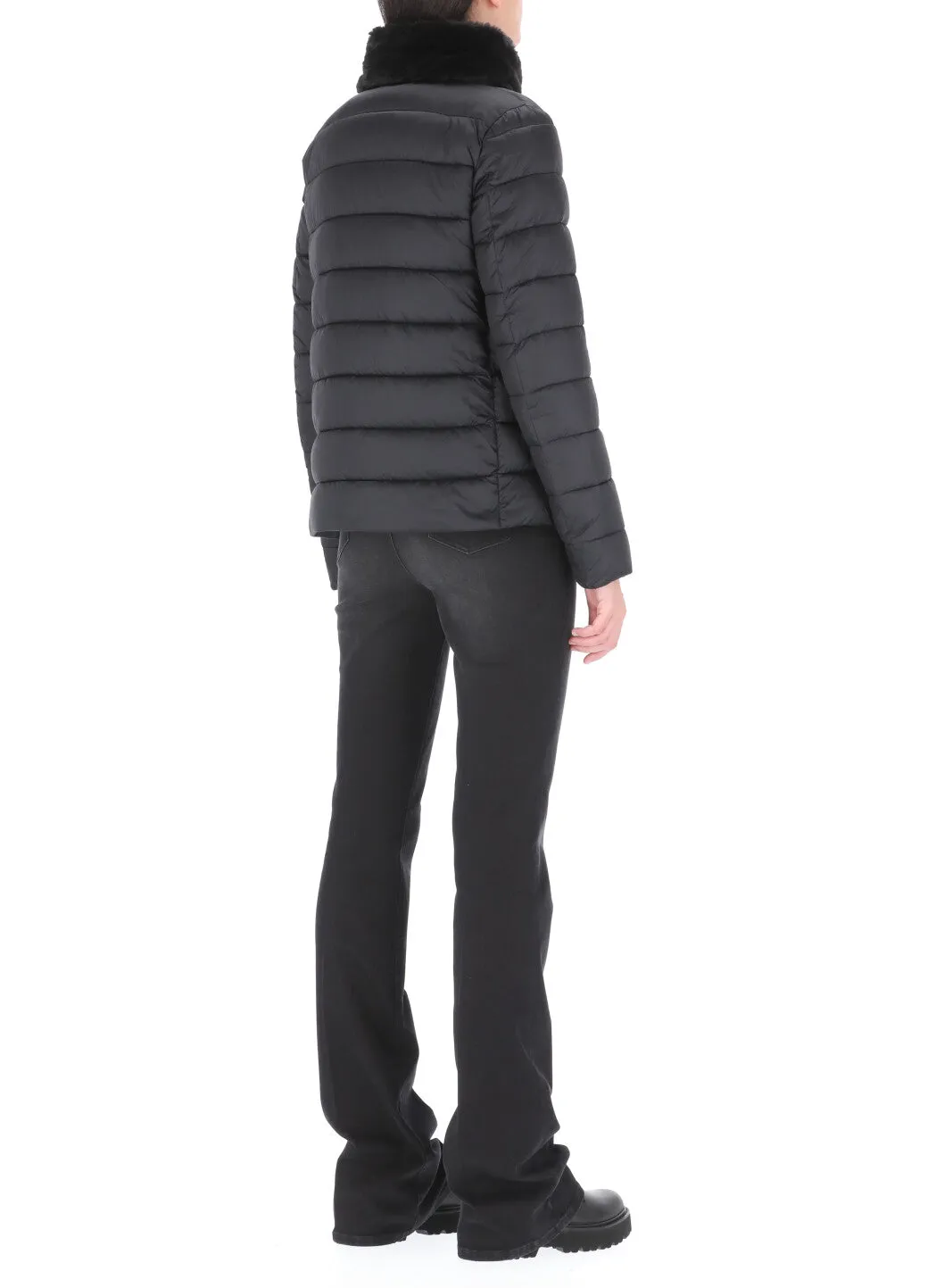 Save The Duck Faux-Fur Collar Padded Jacket