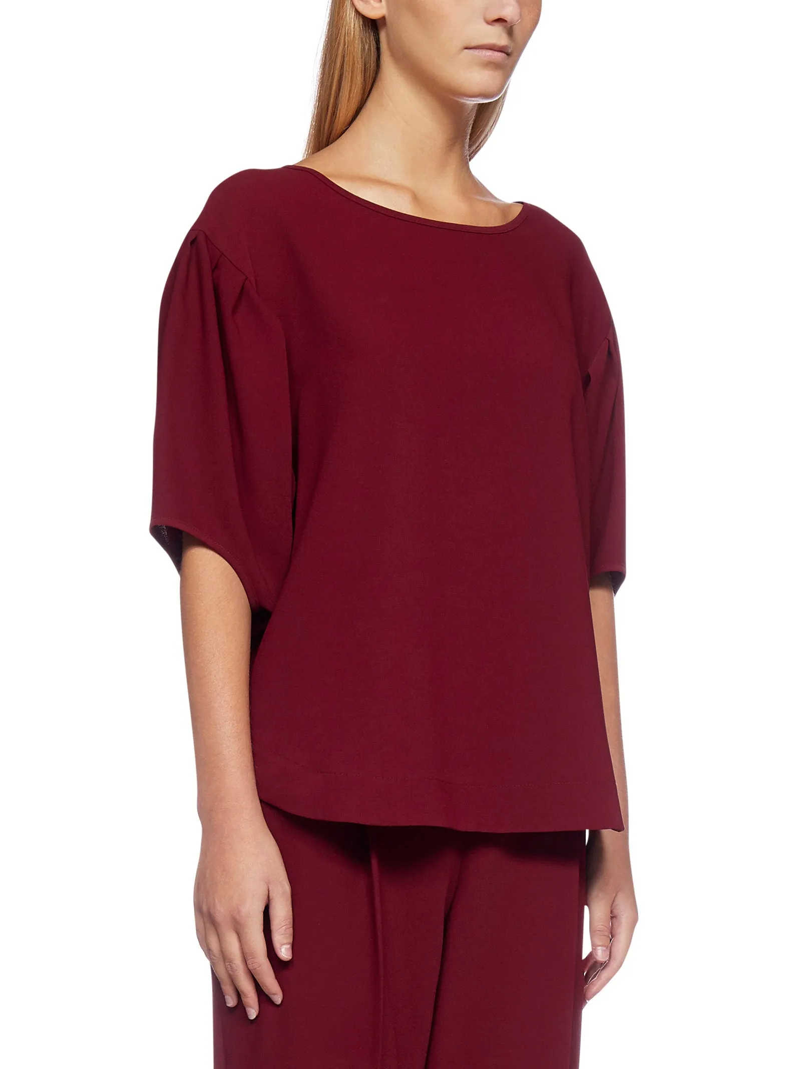 See By Chlo Puff Sleeve Draped Top
