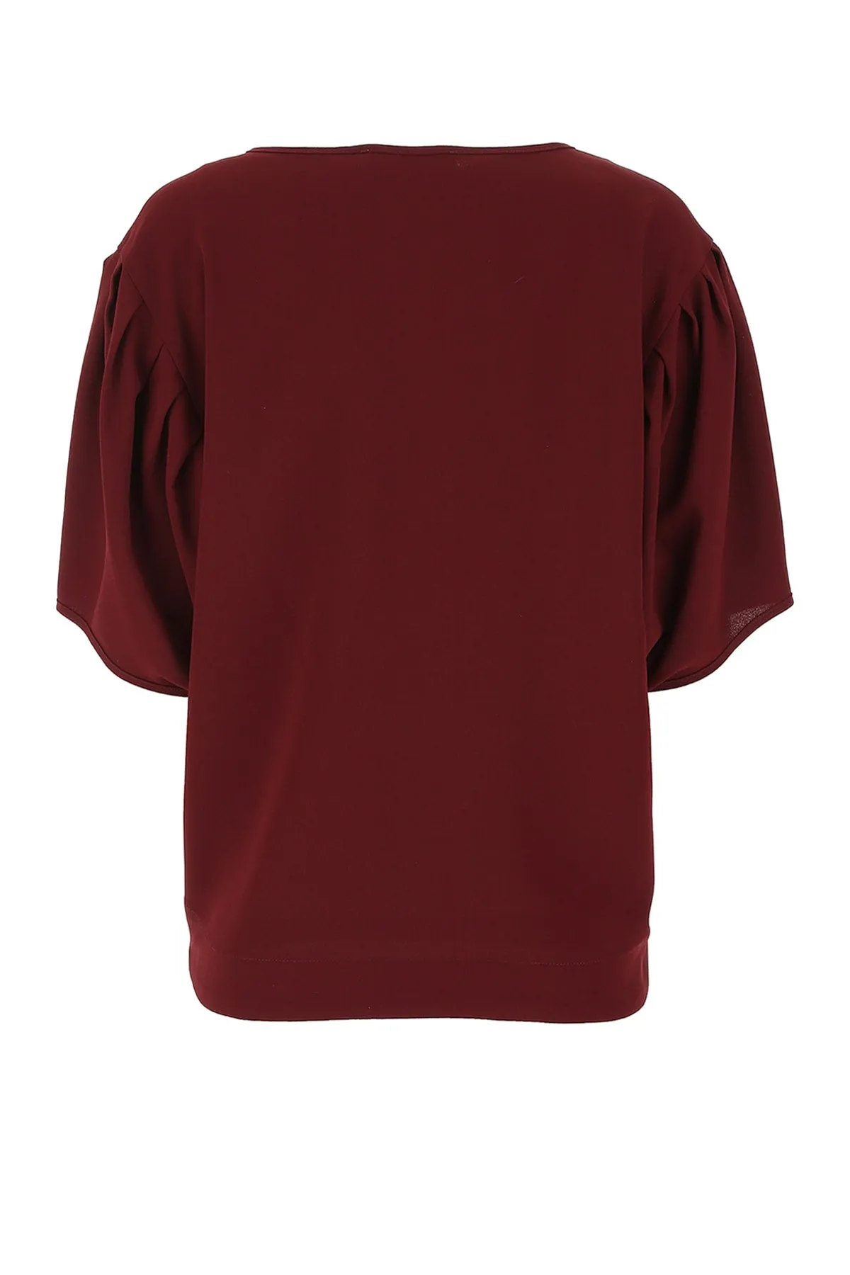 See By Chlo Puff Sleeve Draped Top