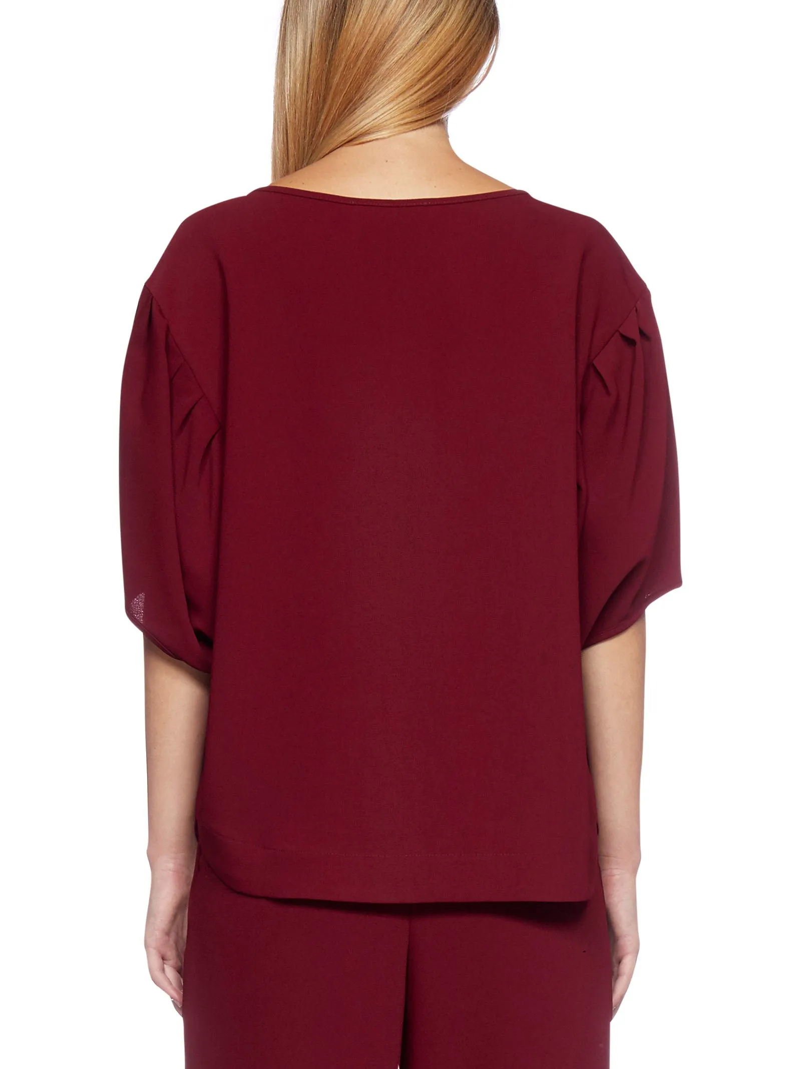 See By Chlo Puff Sleeve Draped Top