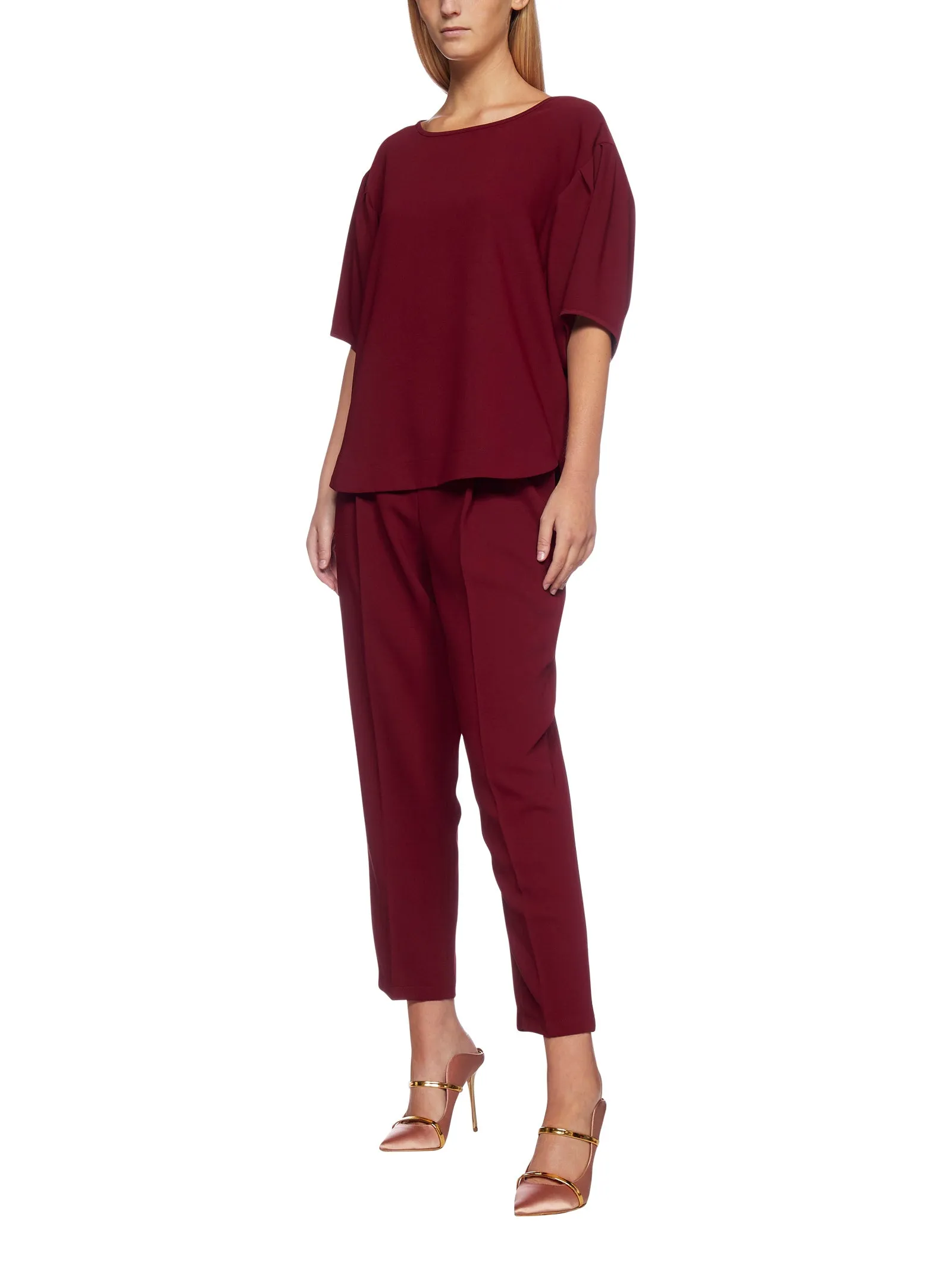 See By Chlo Puff Sleeve Draped Top