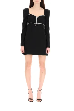 Self-Portrait Jewel Embellished Mini Dress