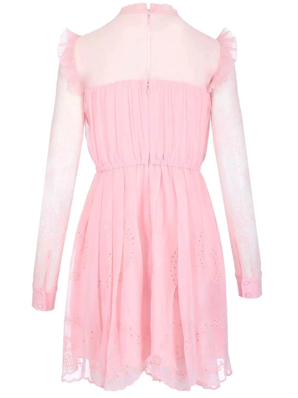 Self-Portrait Lace Detailed Mini Dress