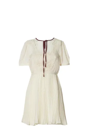 Self-Portrait Macram Detail Mini Dress