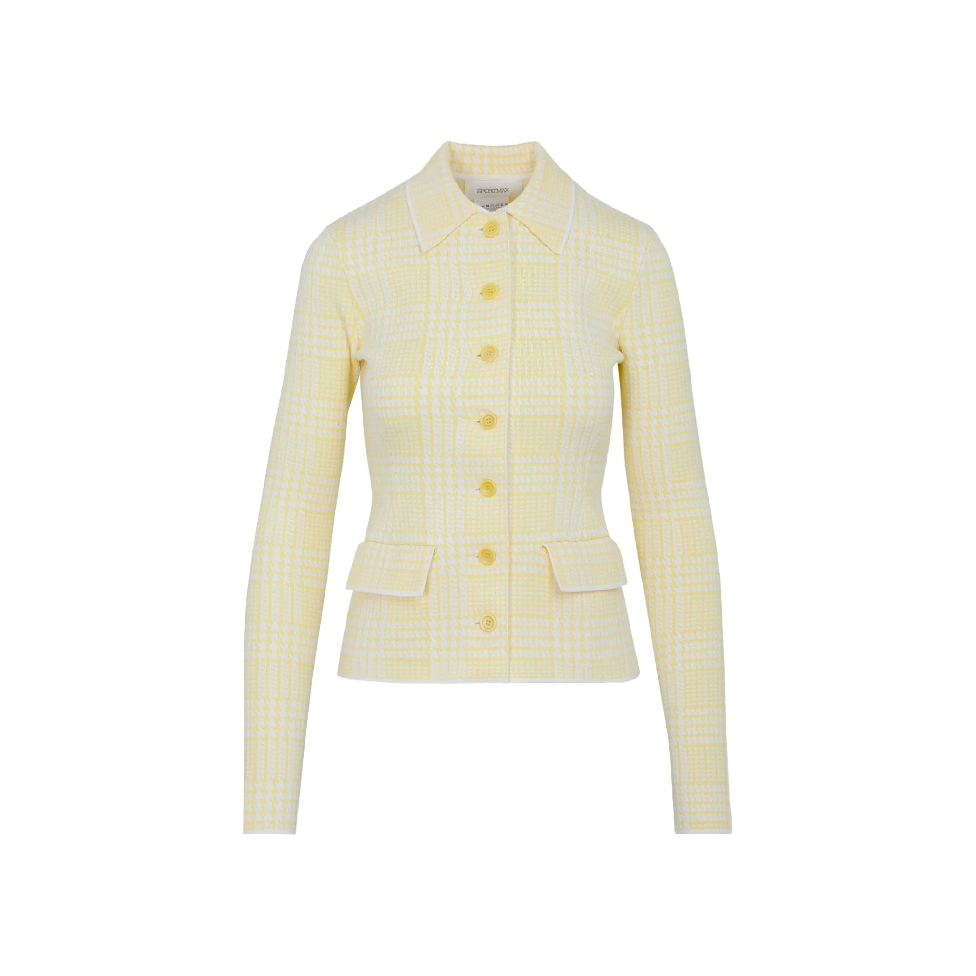 Sportmax Checked Single-Breasted Jacket