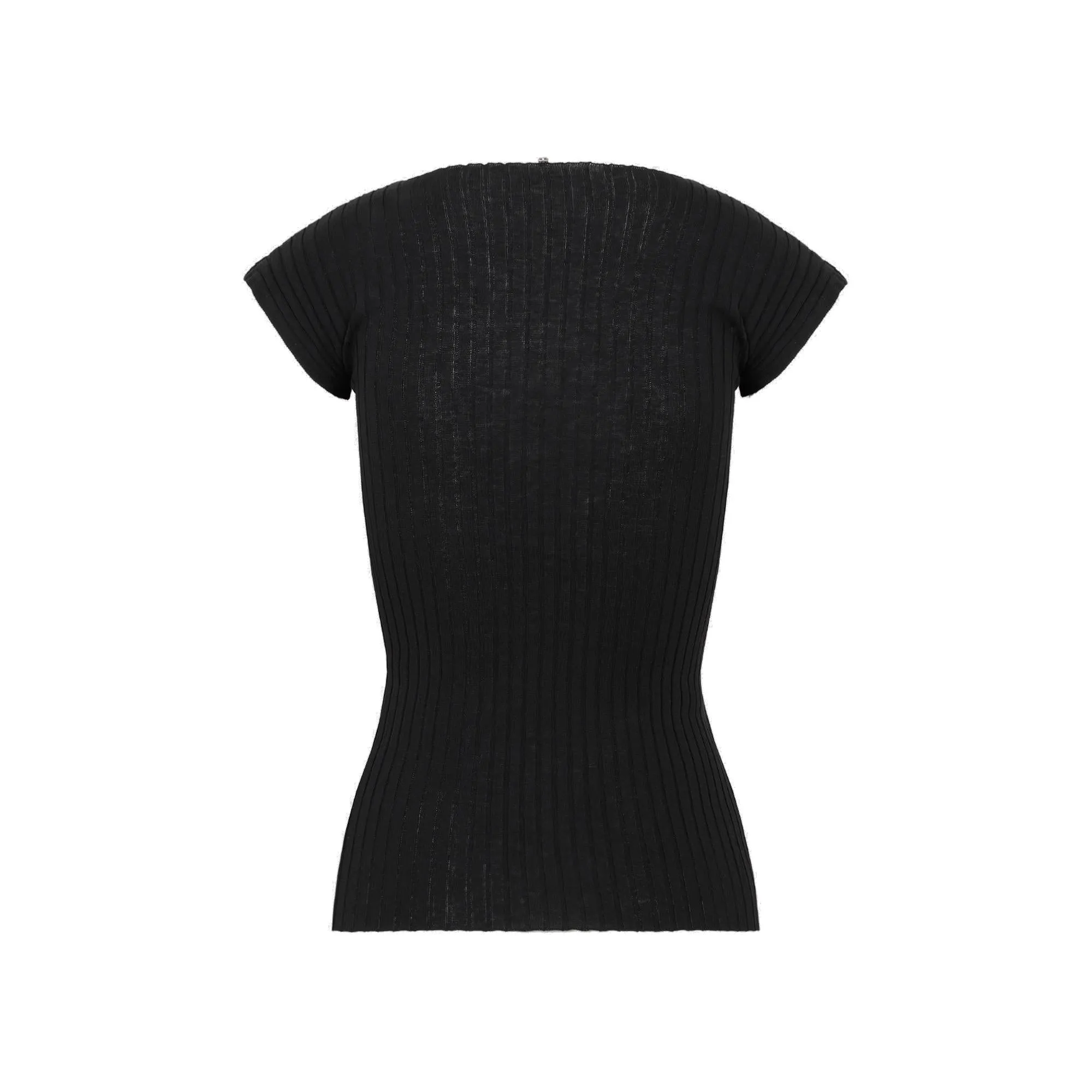 Sportmax Crewneck Short-Sleeve Top