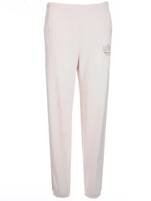 Sporty & Rich Logo Printed Straight Leg Trousers