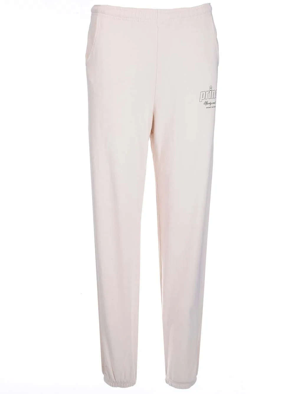 Sporty & Rich Logo Printed Straight Leg Trousers