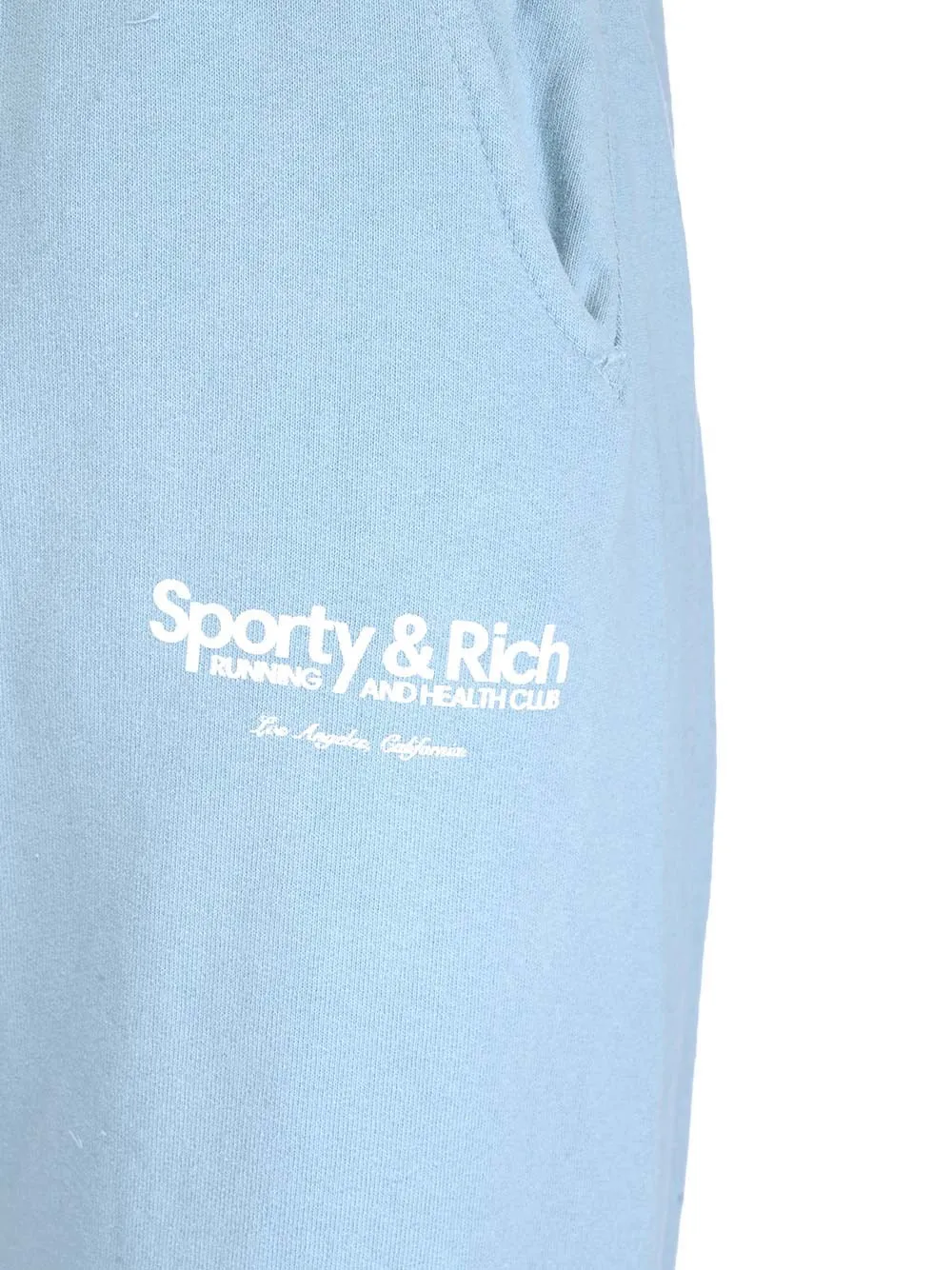 Sporty & Rich Logo Printed Straight Leg Trousers