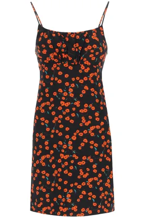 Staud Bell Animal Printed Mini Dress