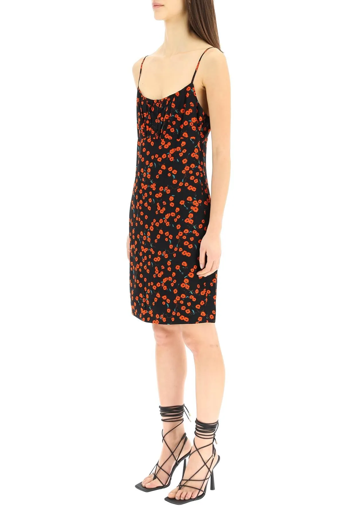 Staud Bell Animal Printed Mini Dress