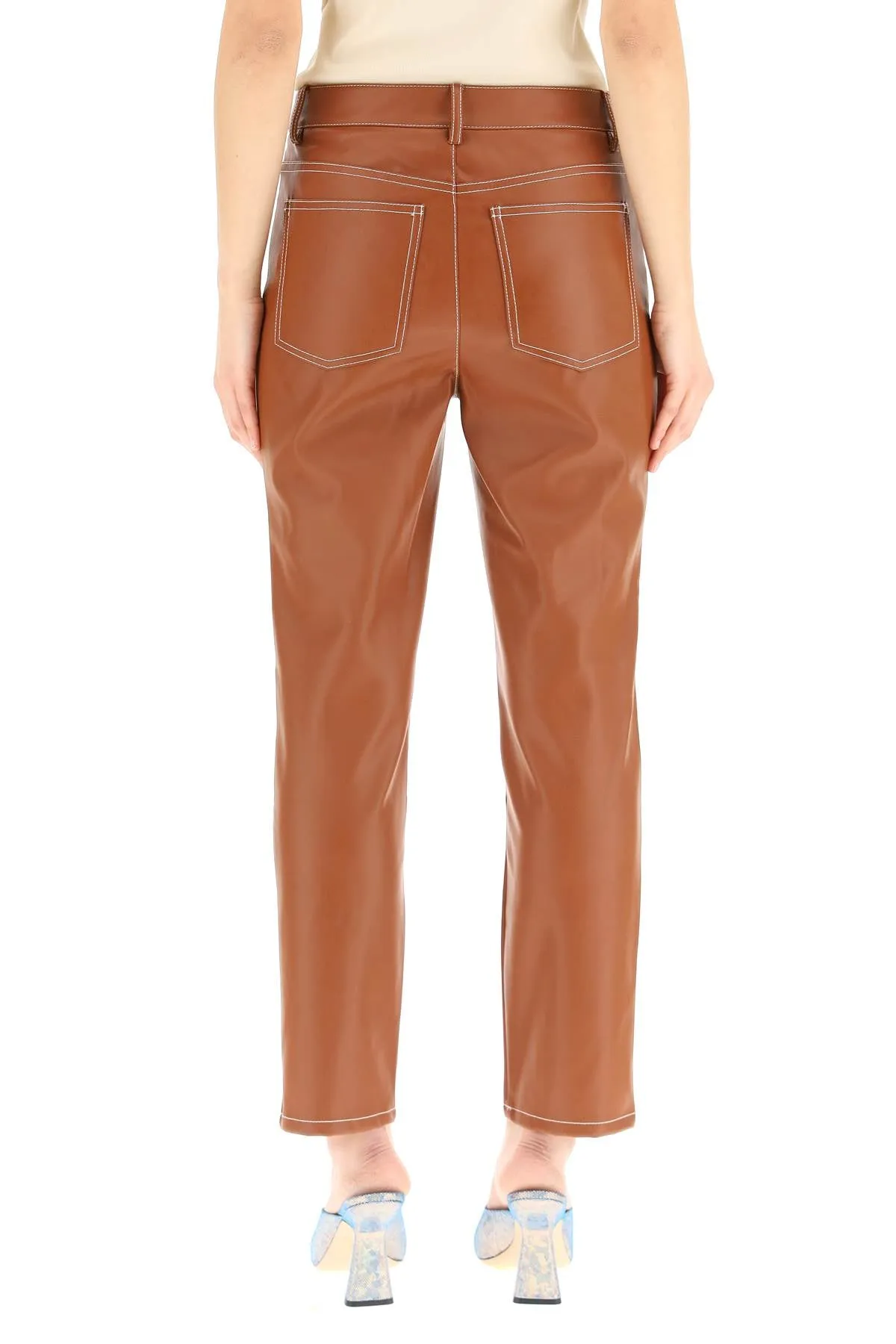 Staud Elliot Slim Cut Cropped Pants