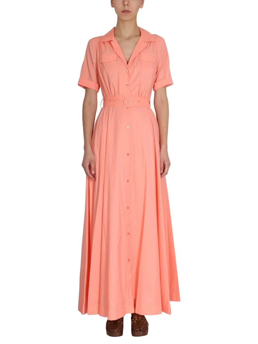 Staud Millie Short-Sleeved Maxi Dress