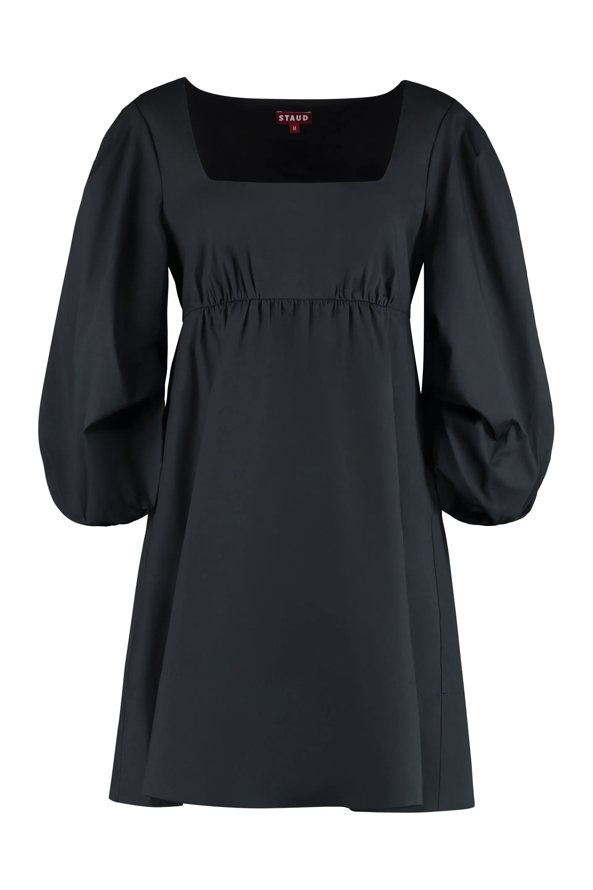Staud Sophie Puff-Sleeved Mini Dress
