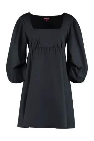 Staud Sophie Puff-Sleeved Mini Dress
