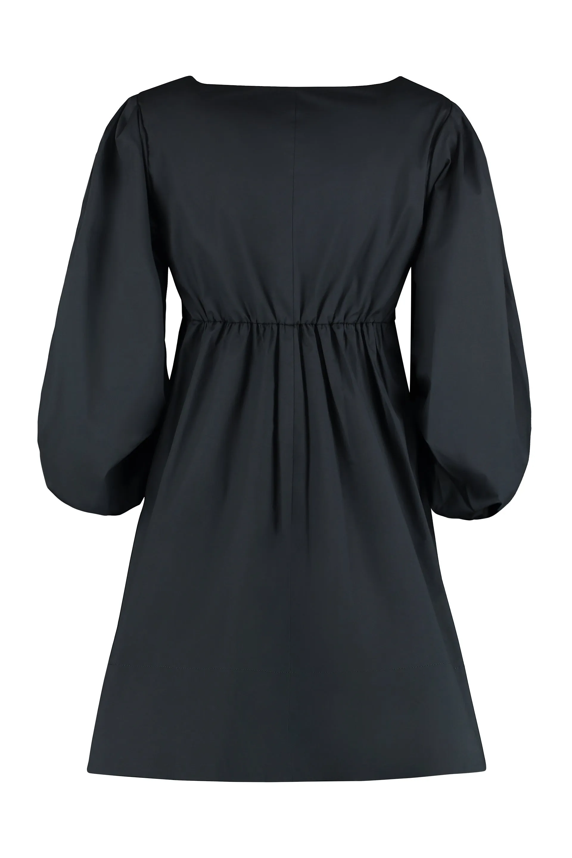 Staud Sophie Puff-Sleeved Mini Dress