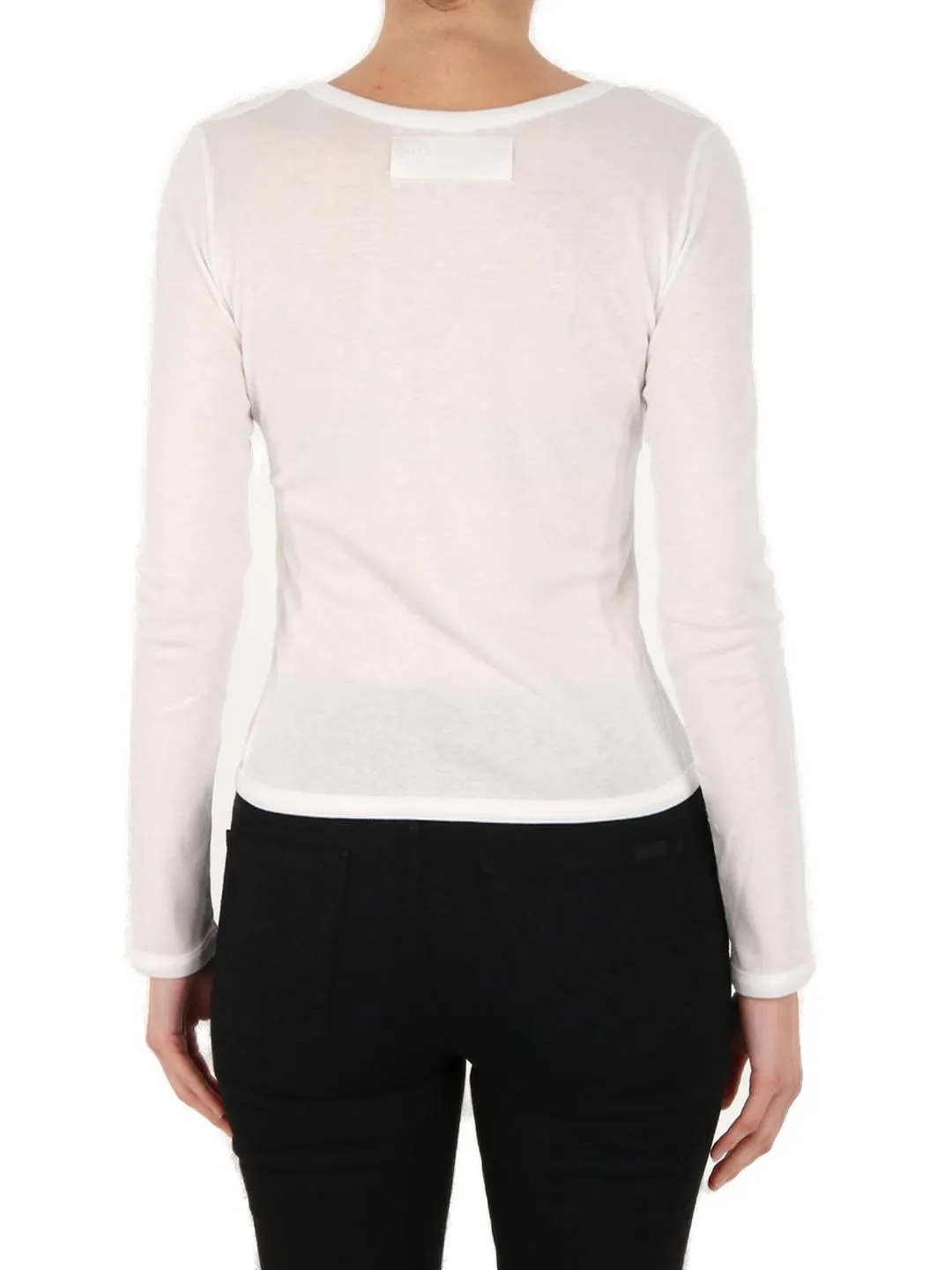 Stella McCartney Cut Out Logo Printed Top