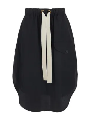 Stella McCartney Elasticated Drawstring Waist Midi Skirt