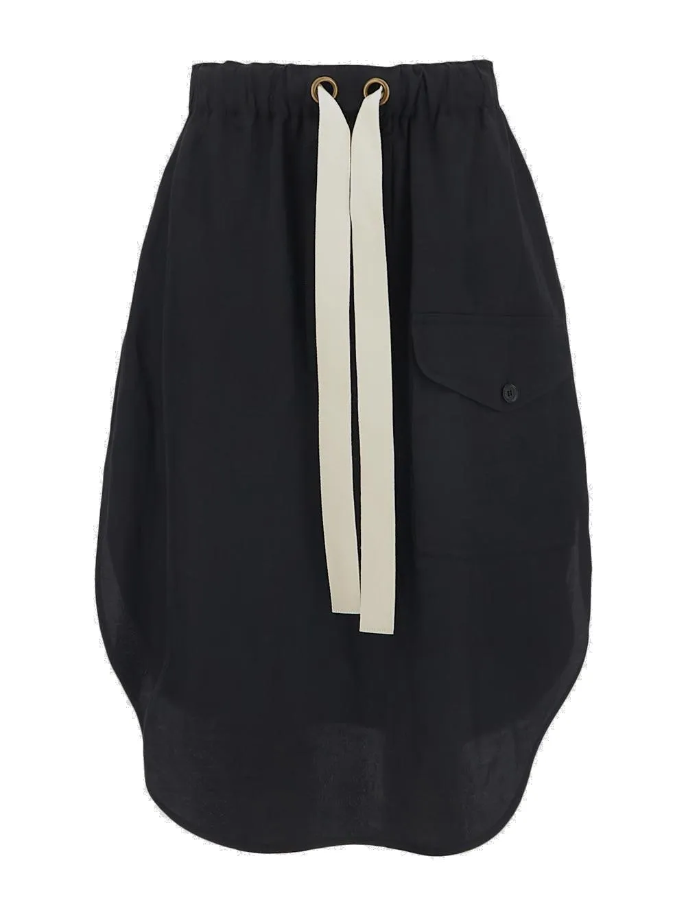 Stella McCartney Elasticated Drawstring Waist Midi Skirt