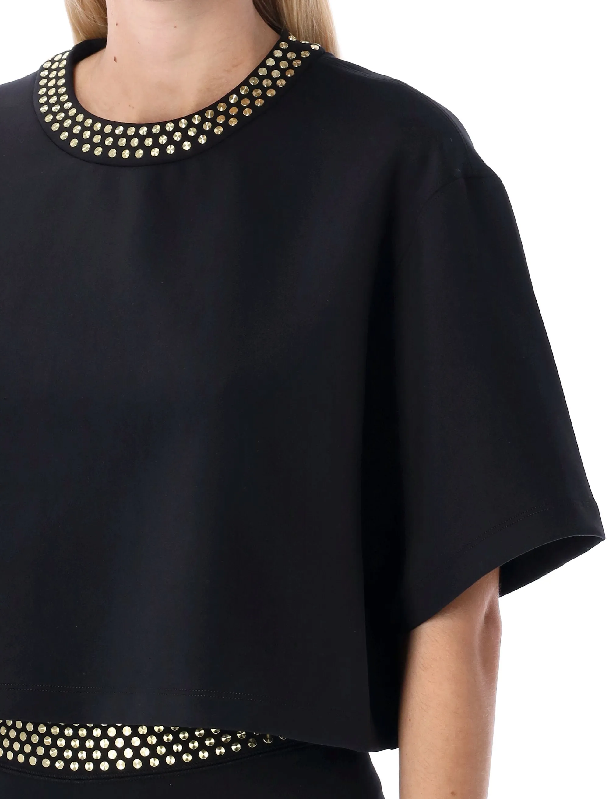 Stella McCartney Embellished Cropped T-Shirt