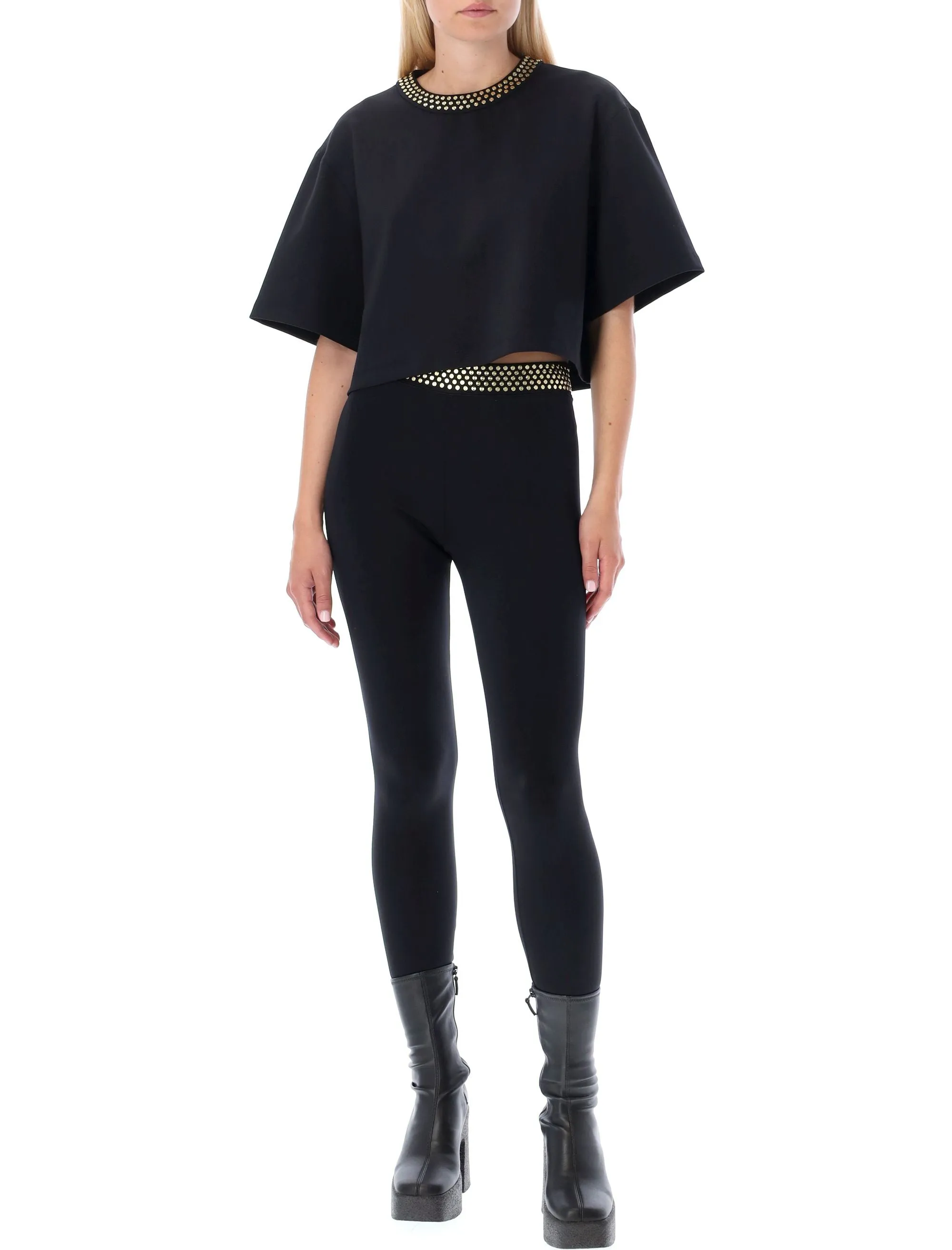 Stella McCartney Embellished Cropped T-Shirt