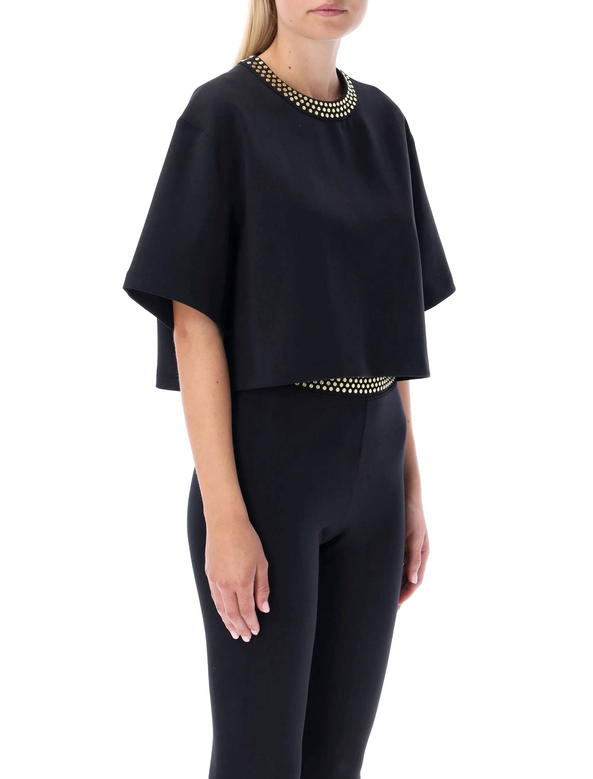 Stella McCartney Embellished Cropped T-Shirt