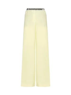 Stella McCartney Logo Tape Wide-Leg Trousers
