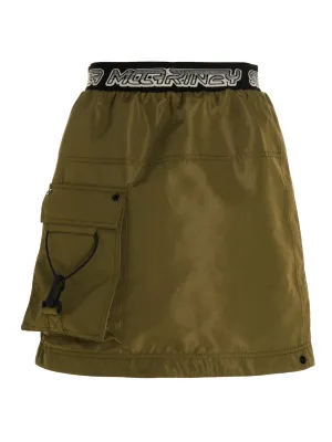 Stella McCartney Logo Waistband Cargo Mini Skirt