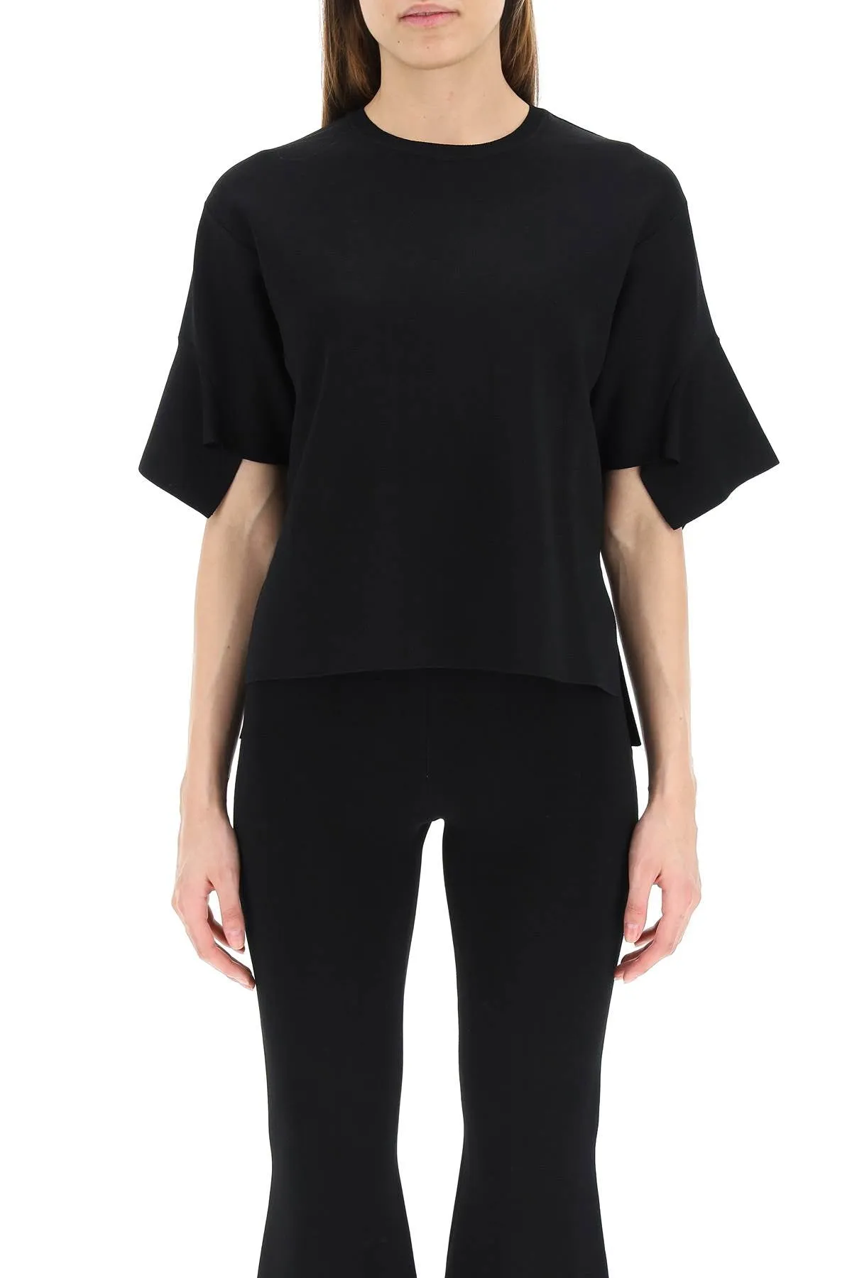 Stella McCartney Side Slites Crewneck Knitted Top