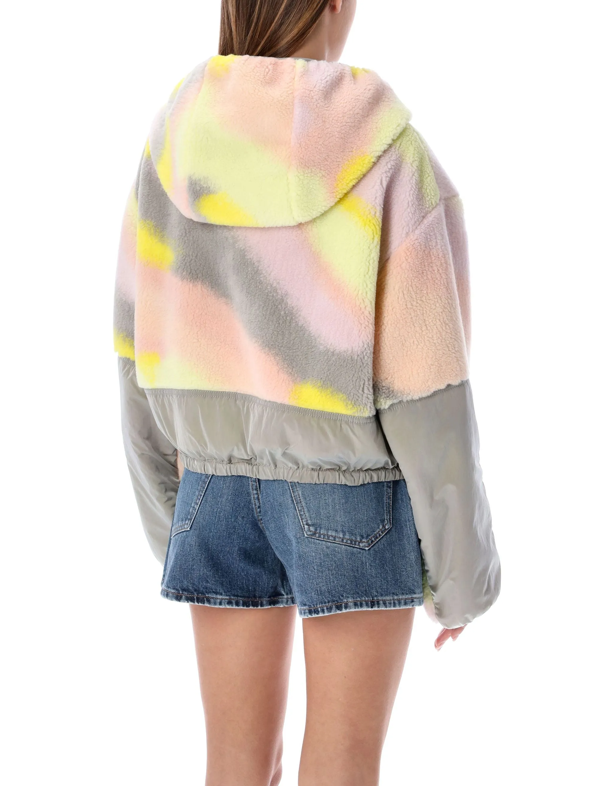 Stella McCartney Teddy Mat Zipped Cropped Jacket