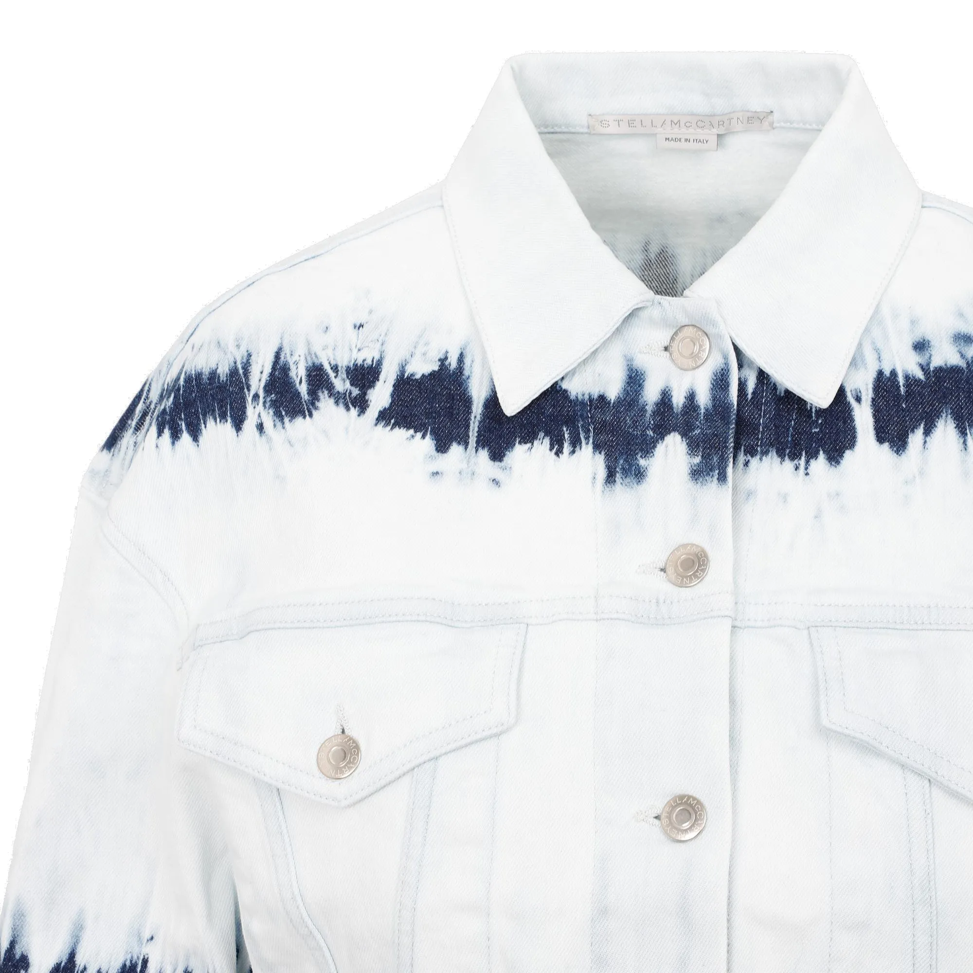 Stella McCartney Tie-Dye Cropped Denim Jacket