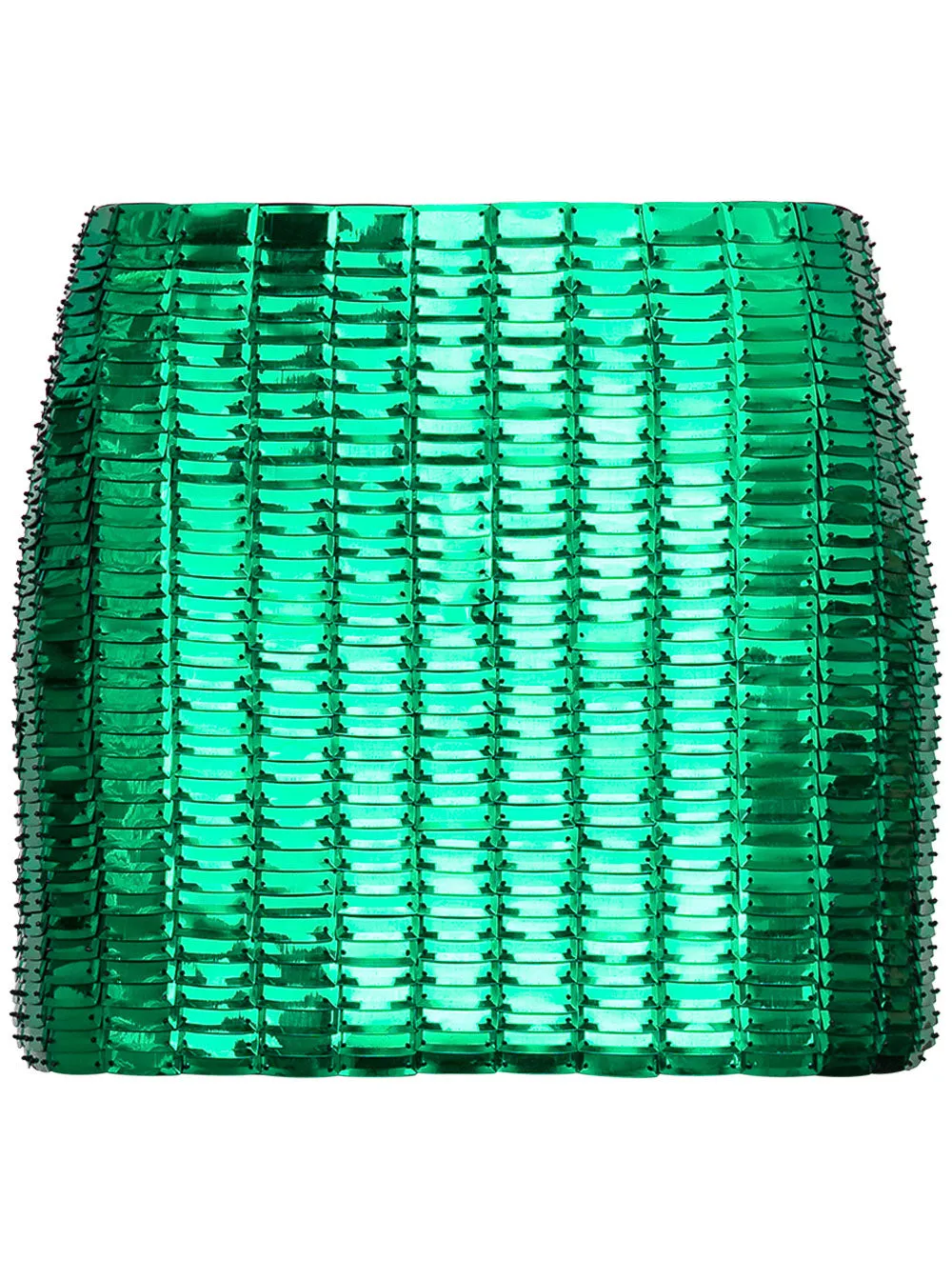 The Attico Mid Rise Sequin Embellished Mini Skirt