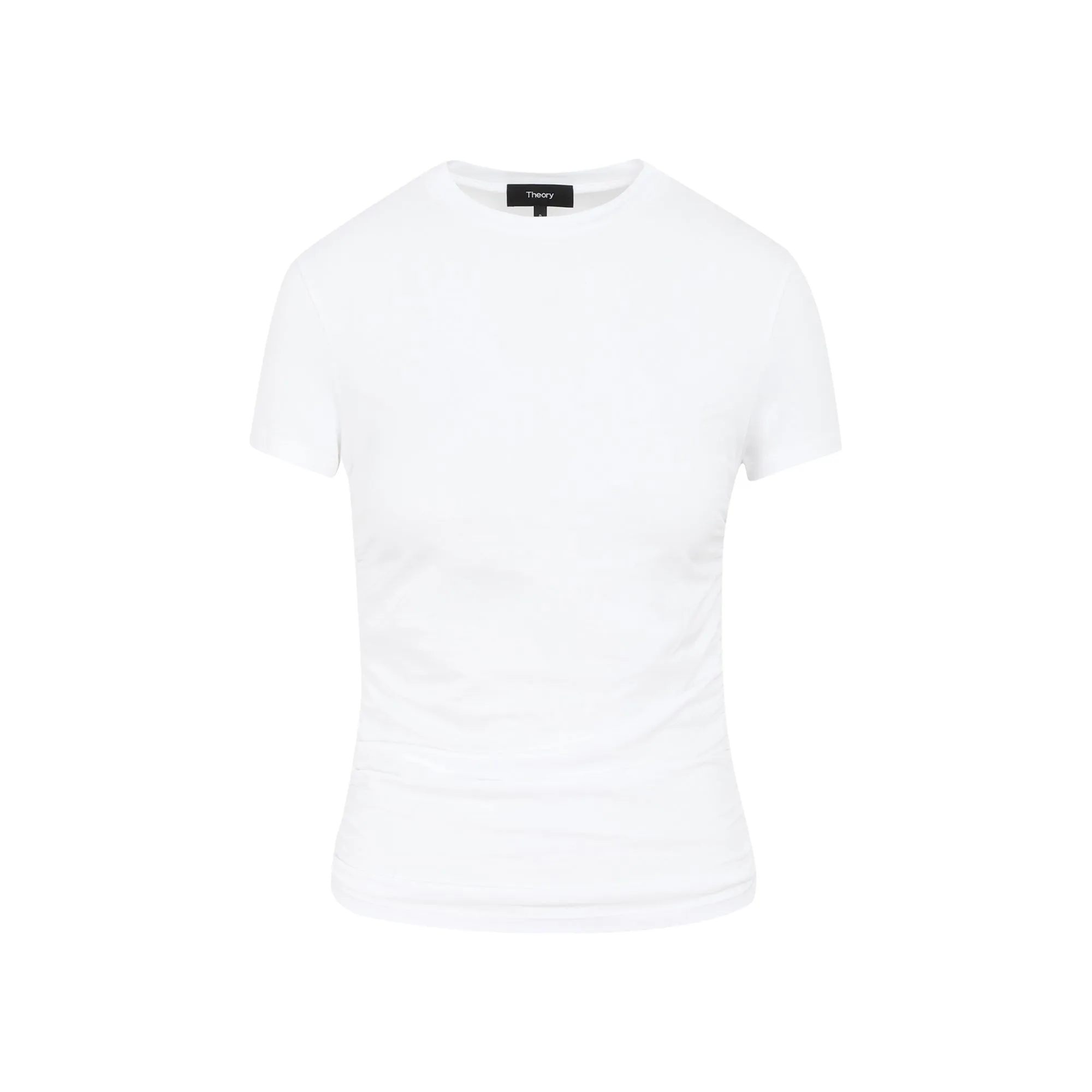 Theory Ruched Crewneck Tiny T-Shirt