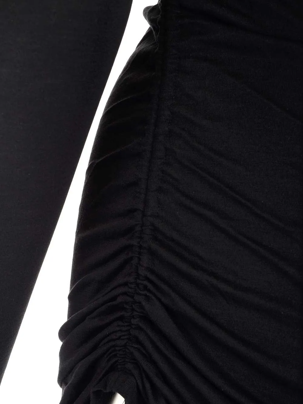 Theory Ruched Mock Neck T-Shirt