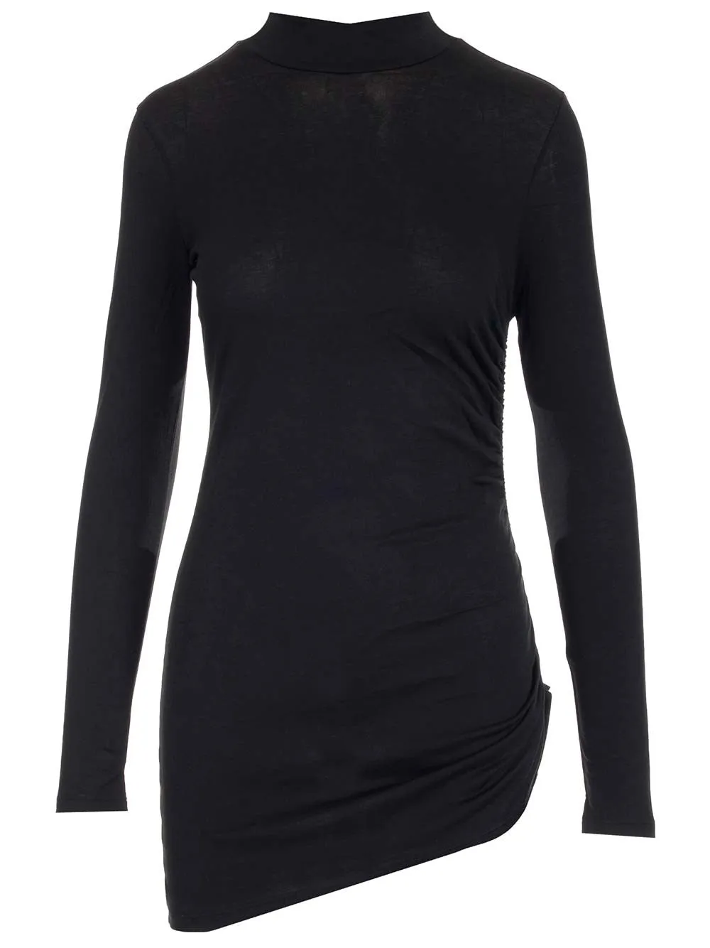 Theory Ruched Mock Neck T-Shirt